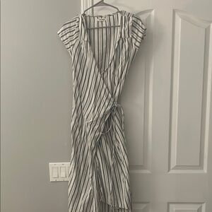 Striped Wrap Dress